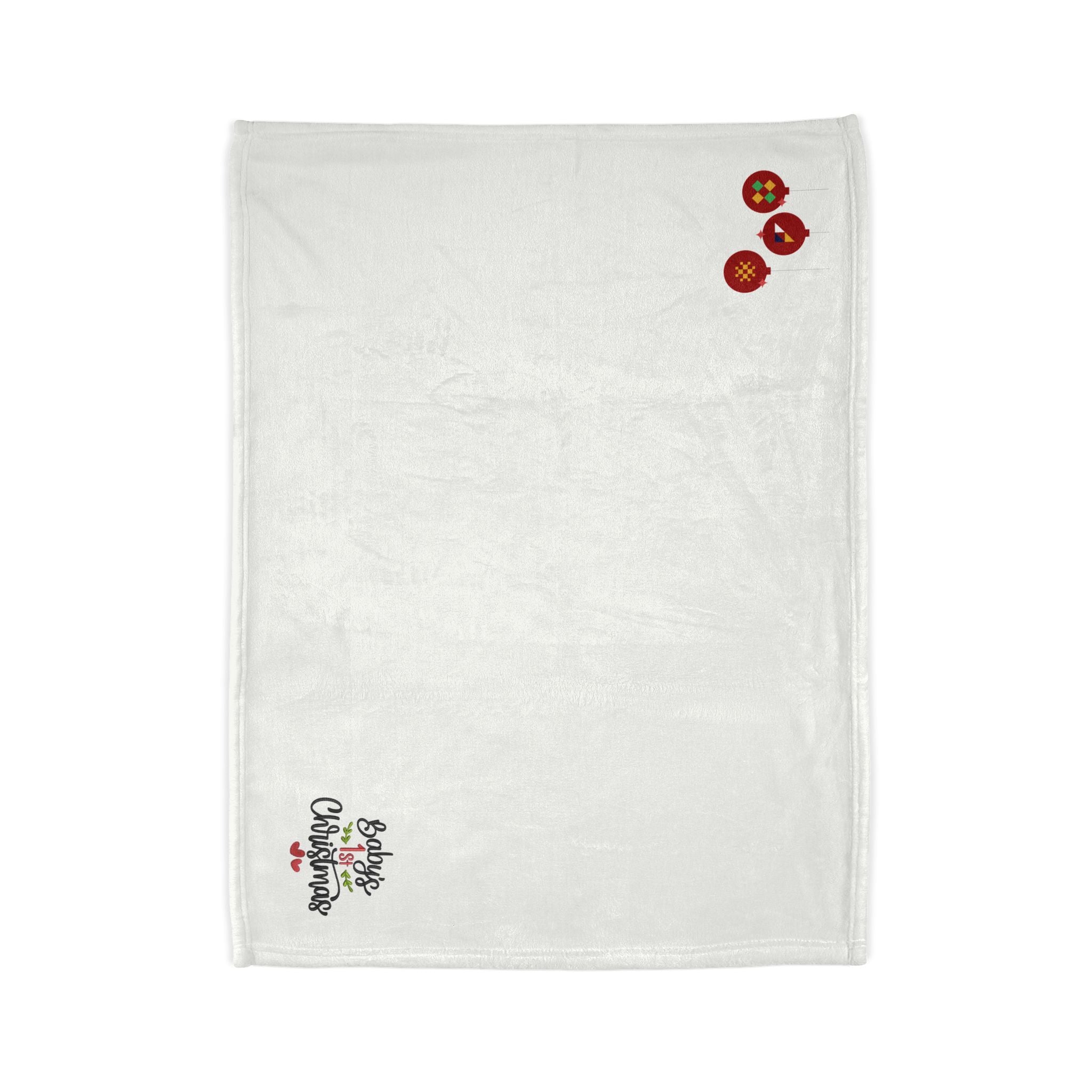 Baby's 1st Christmas Baby Blanket - Soft Polyester Holiday Throw
