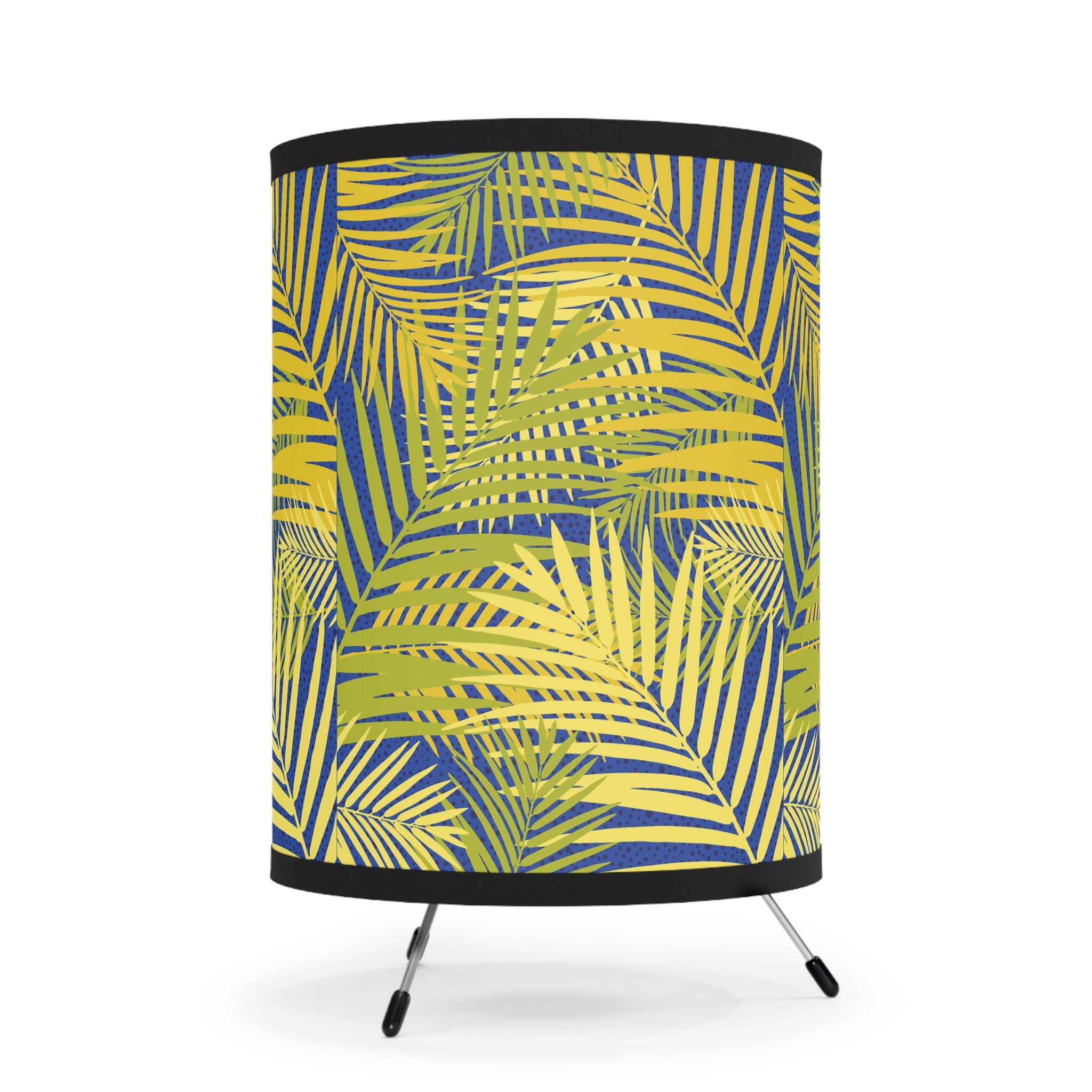 Tropical Tripod Lamp, Boho Room Decor, Modern Lighting, Gift for Beach Lovers, Home Accessories, Unique Desk Lamp