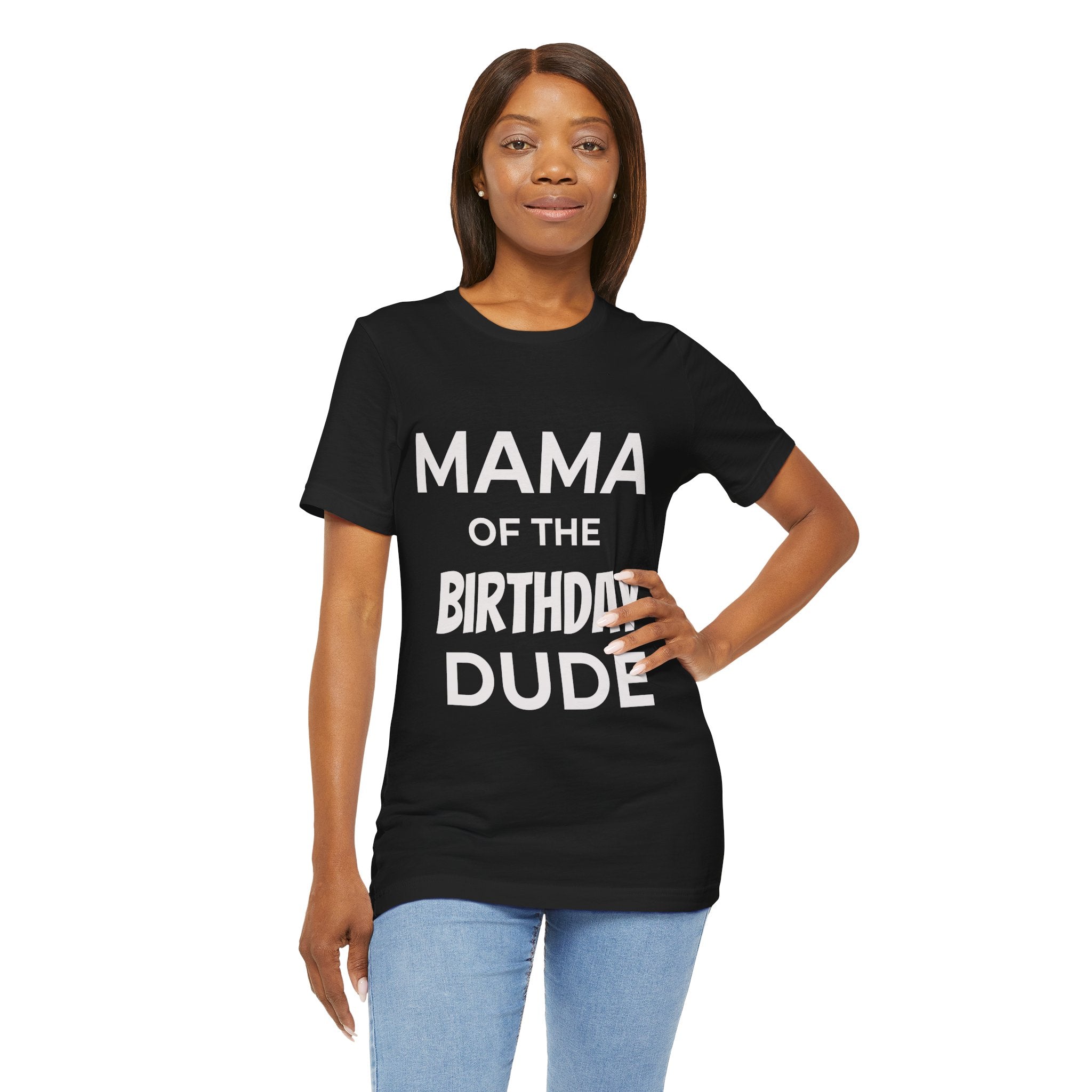 Custom Adult Birthday Crew Neck Tee - Unisex - Title/Role on front - Birthday person on front - Age on back