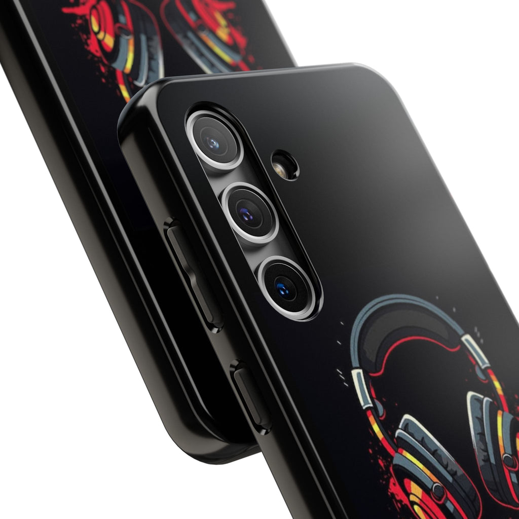 Gamer Life Tough Phone Case with Gamer Headset Design