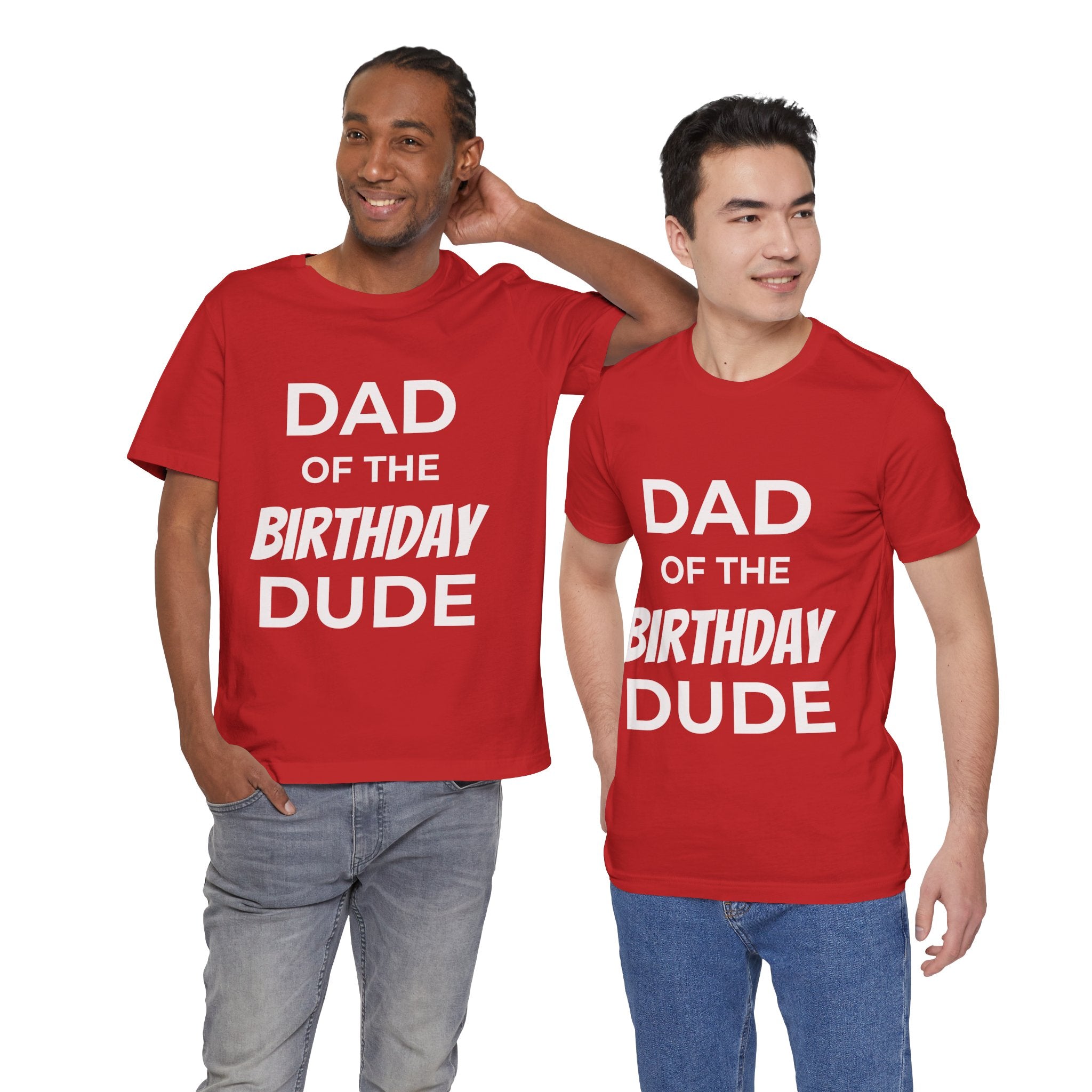 Custom Adult Birthday Crew Neck Tee - Unisex - Title/Role on front - Birthday person on front - Age on back