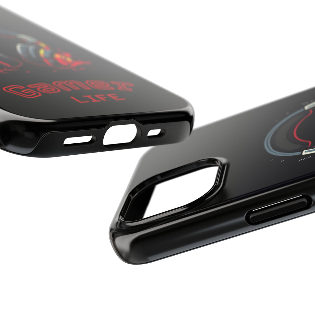 Gamer Life Tough Phone Case with Gamer Headset Design