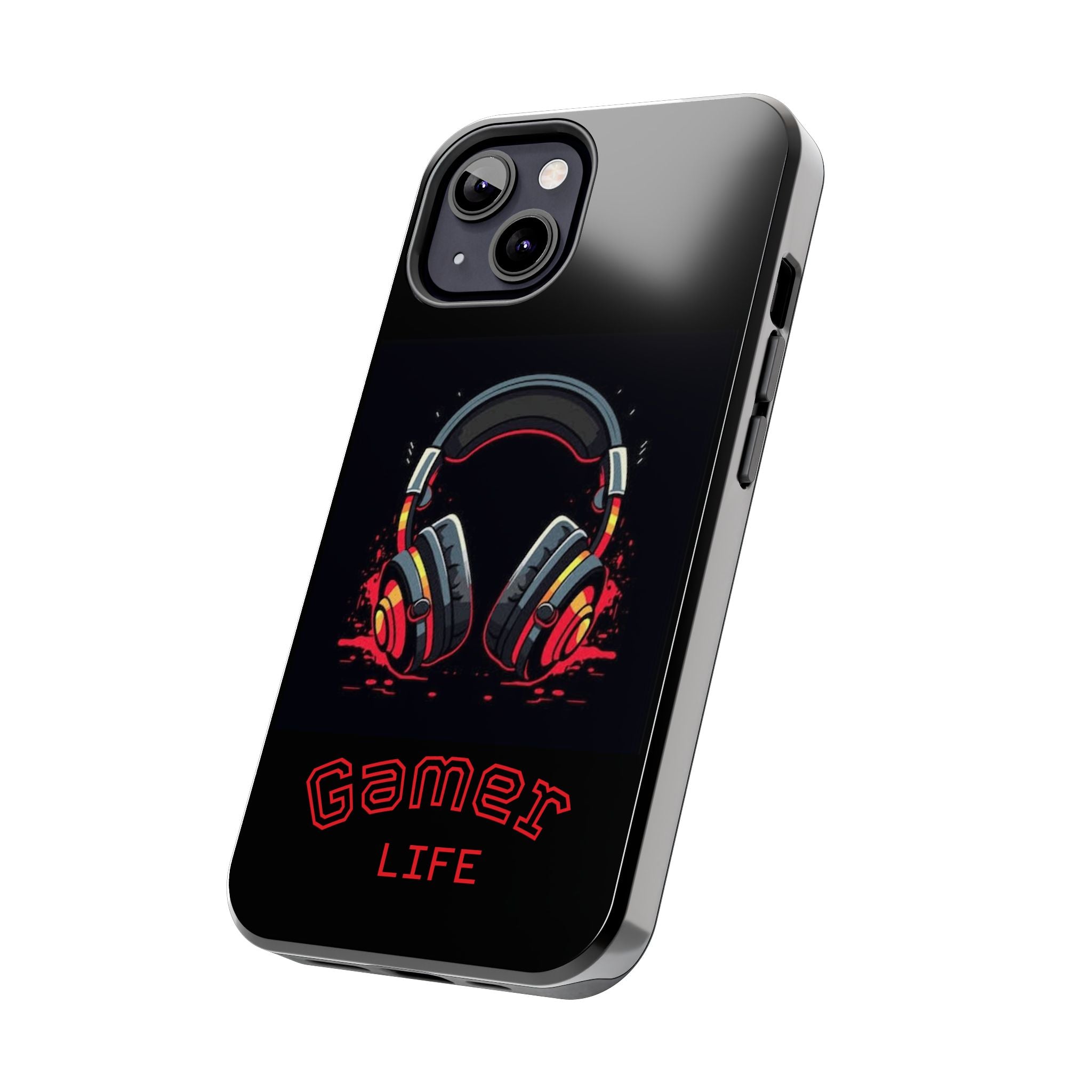 Gamer Life Tough Phone Case with Gamer Headset Design