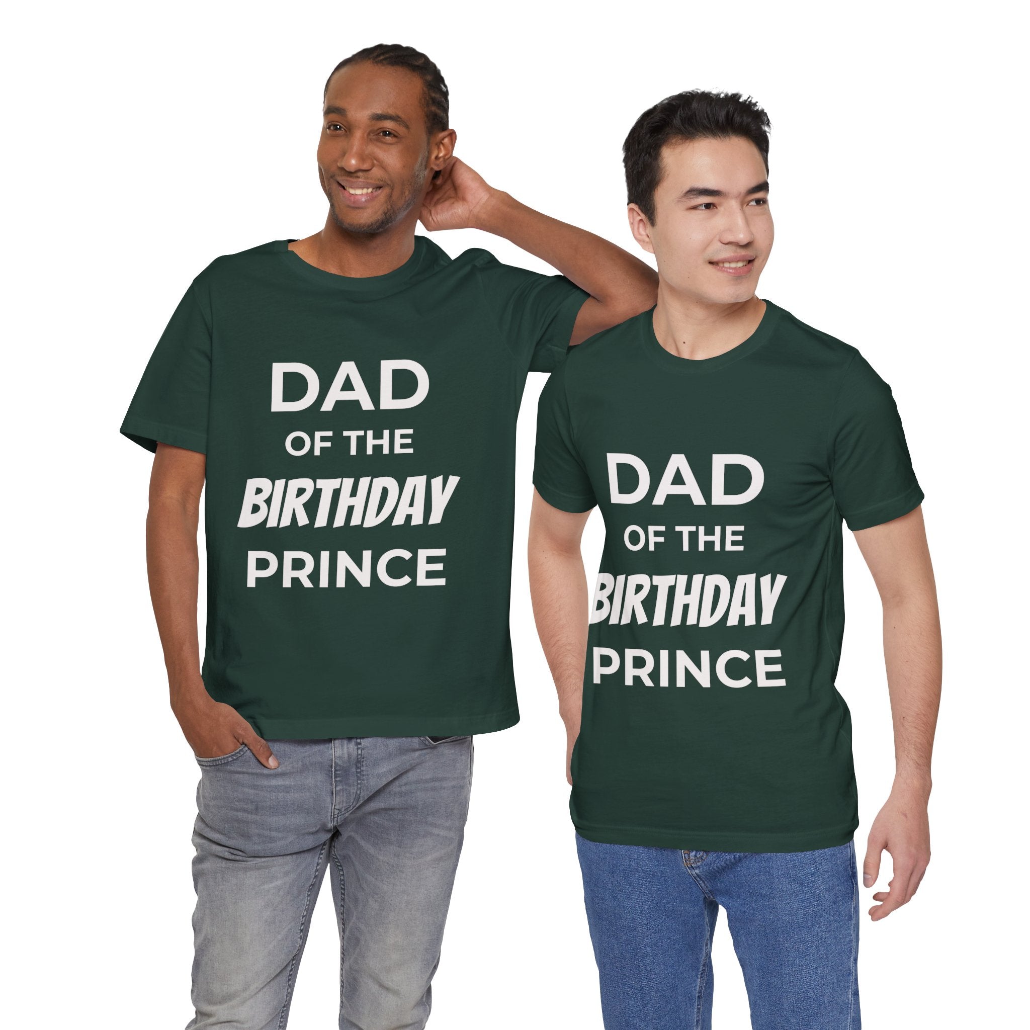 Custom Adult Birthday Crew Neck Tee - Unisex - Title/Role on front - Birthday person on front - Age on back