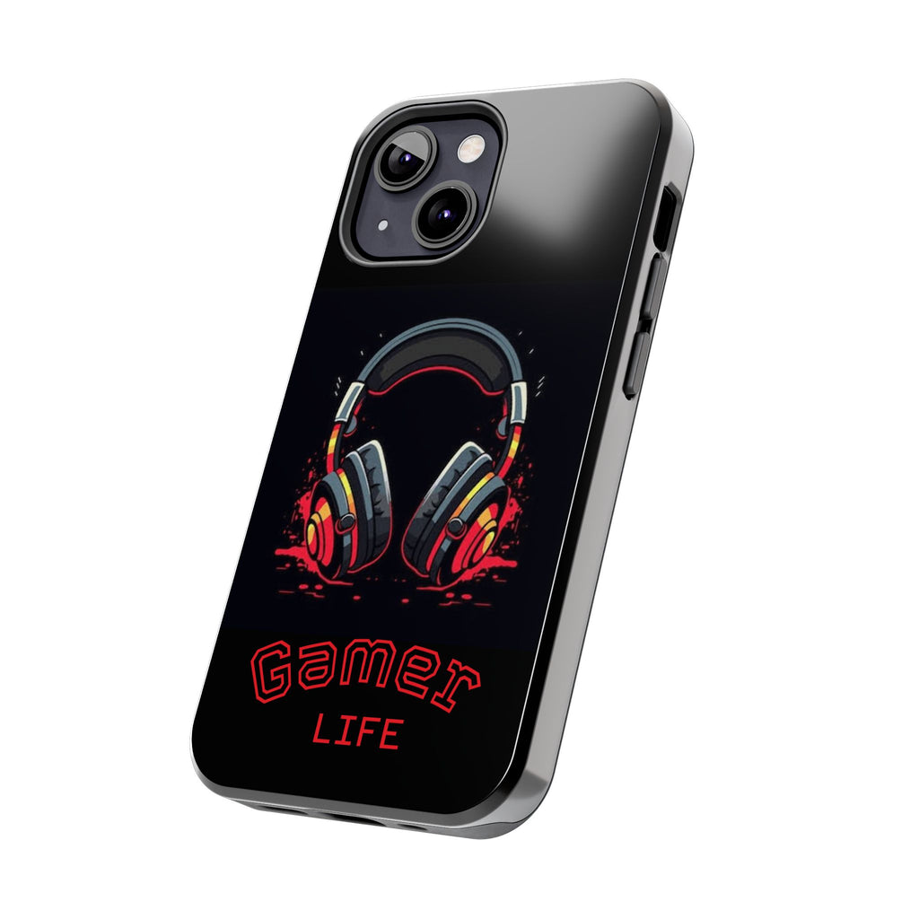 Gamer Life Tough Phone Case with Gamer Headset Design