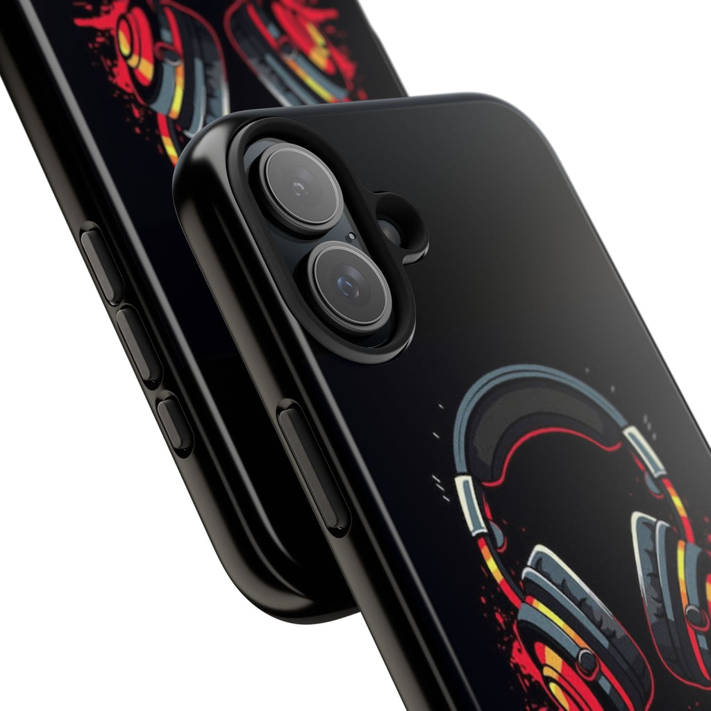 Gamer Life Tough Phone Case with Gamer Headset Design
