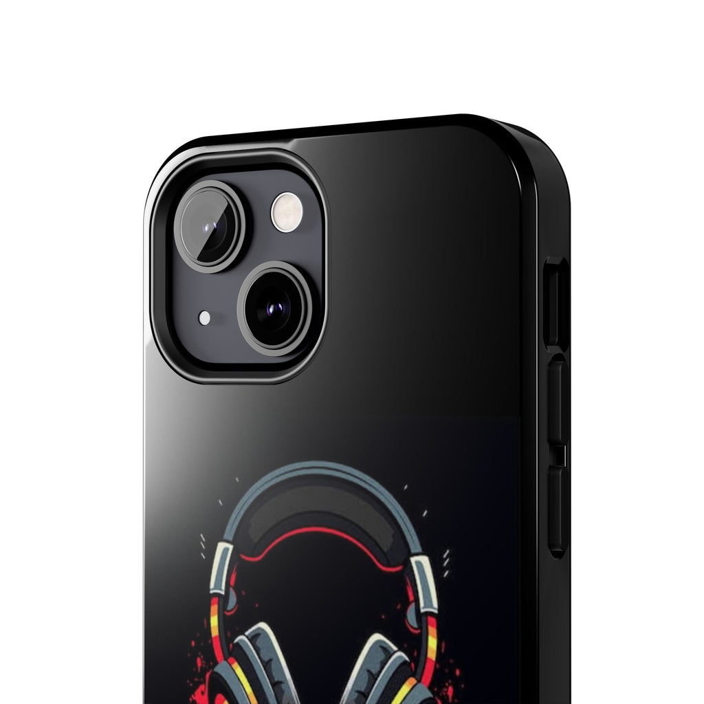 Gamer Life Tough Phone Case with Gamer Headset Design