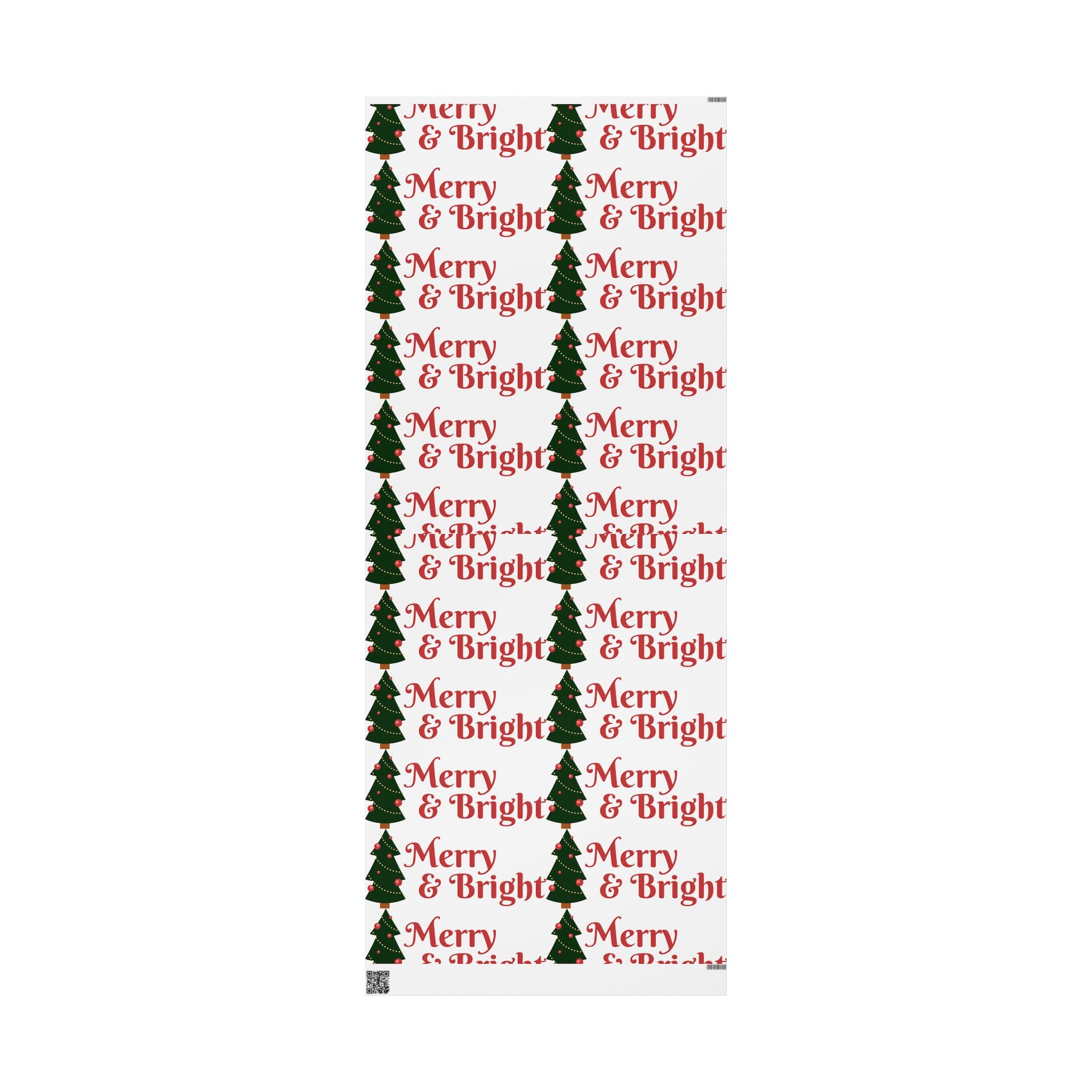 Festive Christmas Wrapping Paper with Merry Design