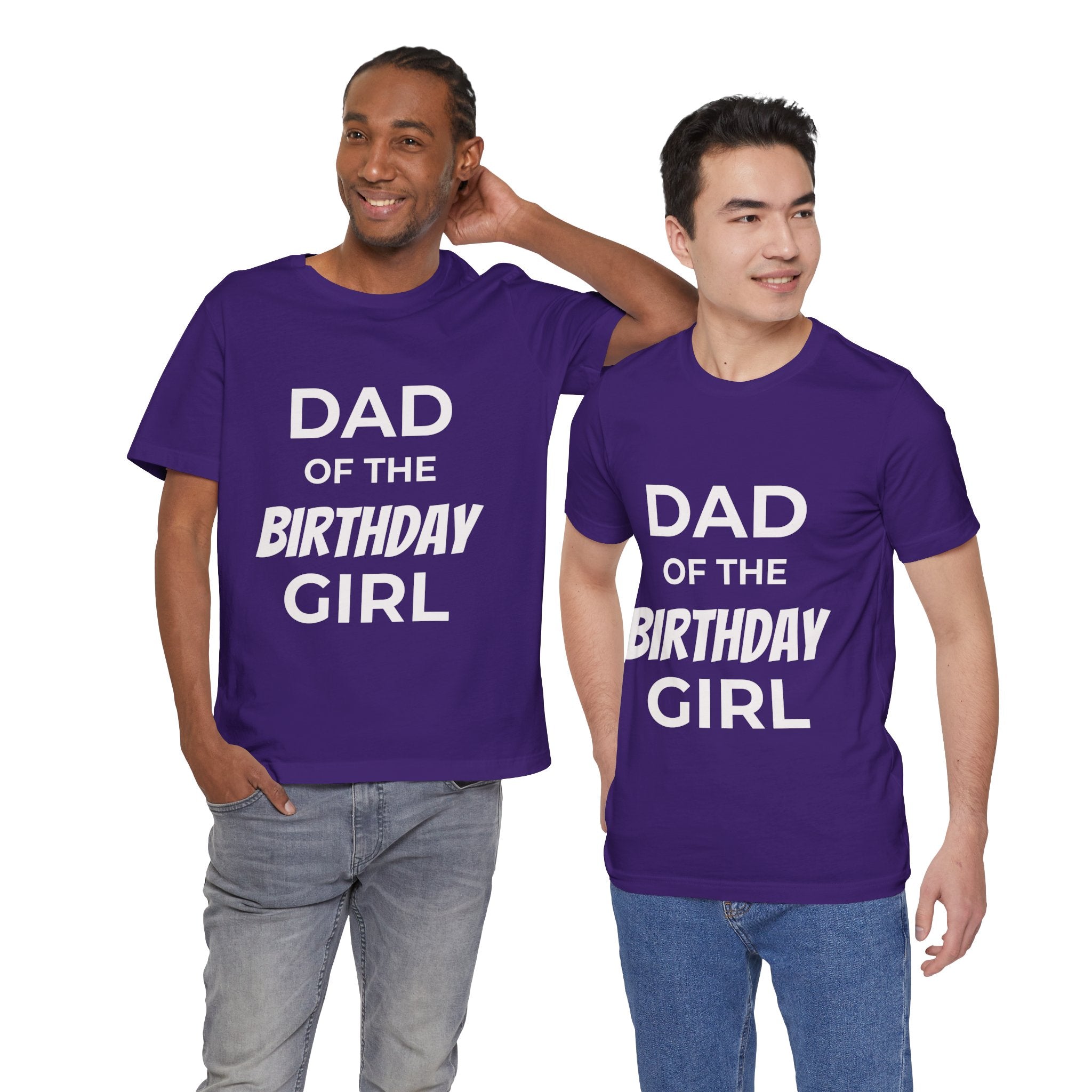Custom Adult Birthday Crew Neck Tee - Unisex - Title/Role on front - Birthday person on front - Age on back