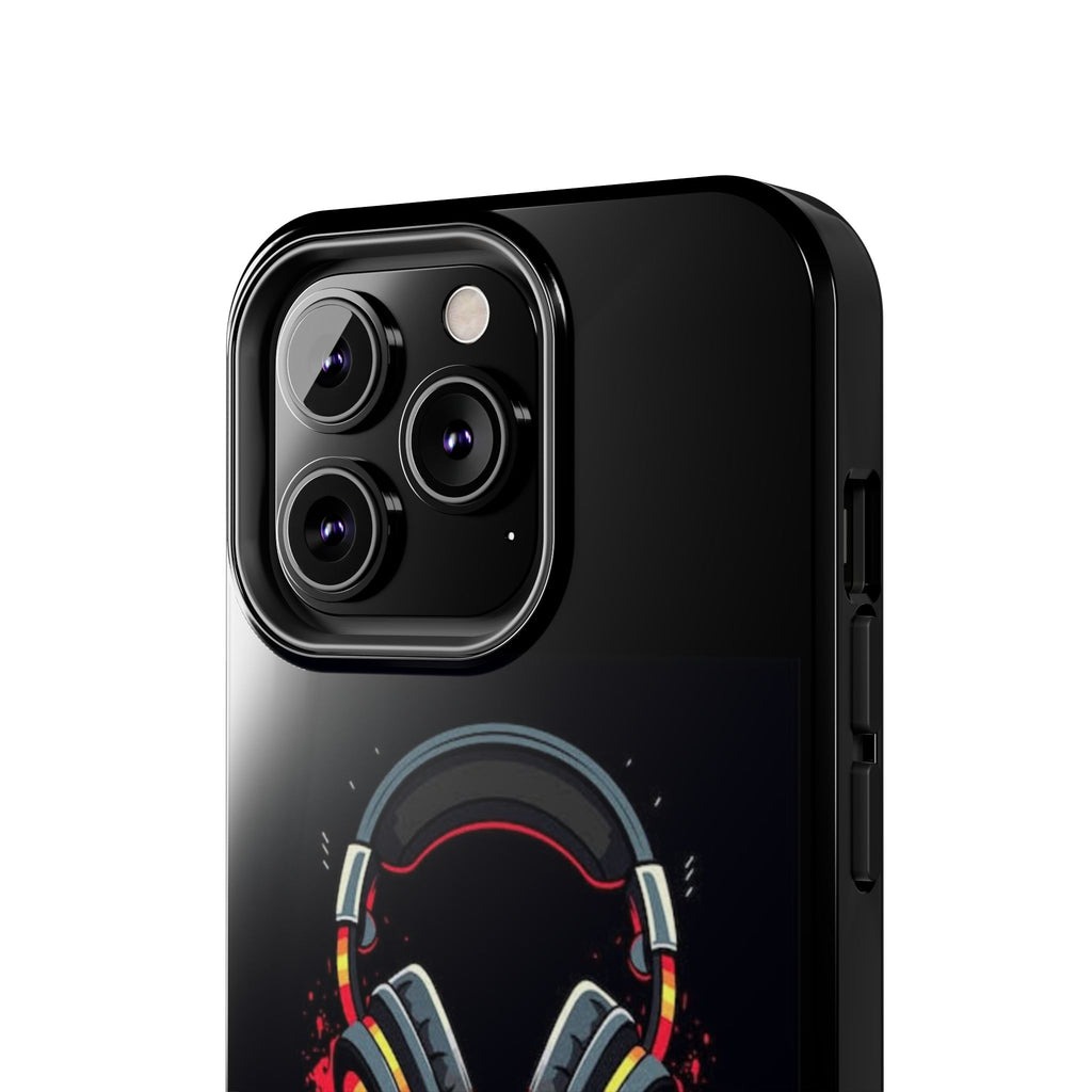 Gamer Life Tough Phone Case with Gamer Headset Design