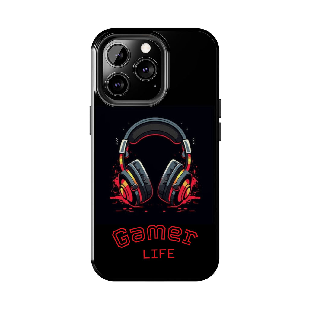 Gamer Life Tough Phone Case with Gamer Headset Design