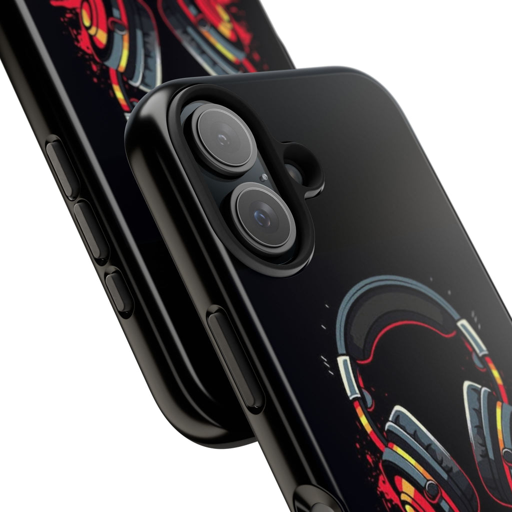 Gamer Life Tough Phone Case with Gamer Headset Design
