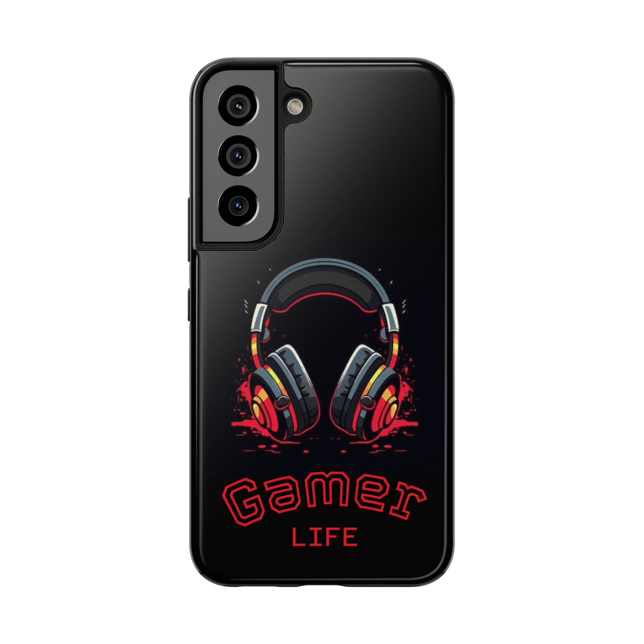 Gamer Life Tough Phone Case with Gamer Headset Design