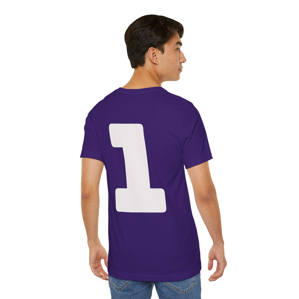 Custom Adult Birthday Crew Neck Tee - Unisex - Title/Role on front - Birthday person on front - Age on back