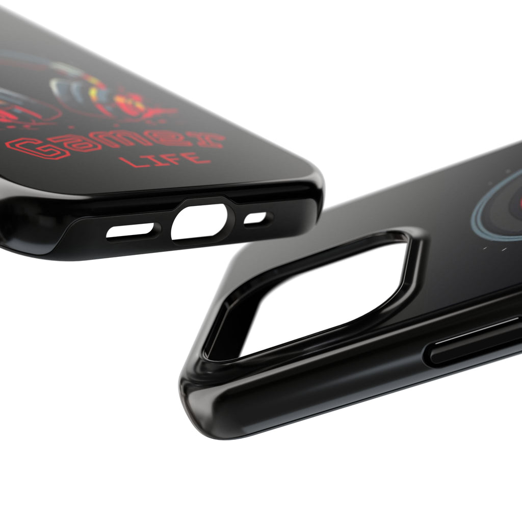 Gamer Life Tough Phone Case with Gamer Headset Design