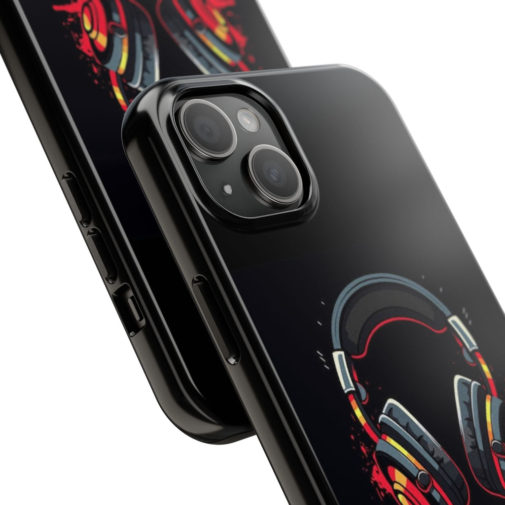 Gamer Life Tough Phone Case with Gamer Headset Design