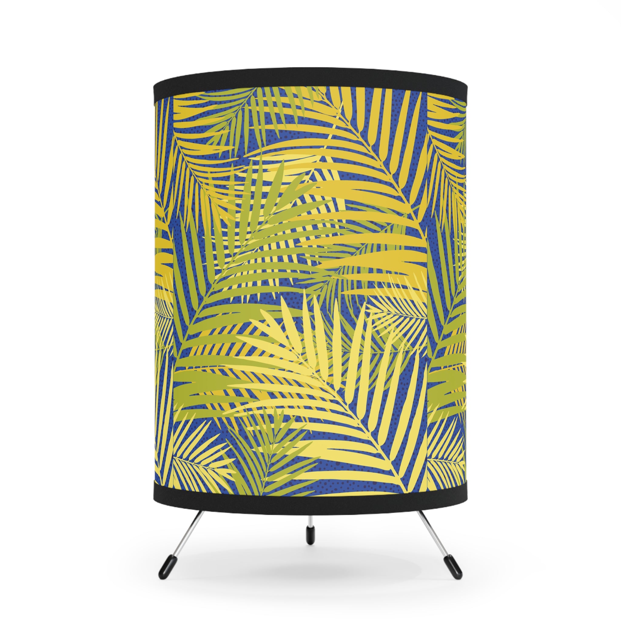 Tropical Tripod Lamp, Boho Room Decor, Modern Lighting, Gift for Beach Lovers, Home Accessories, Unique Desk Lamp