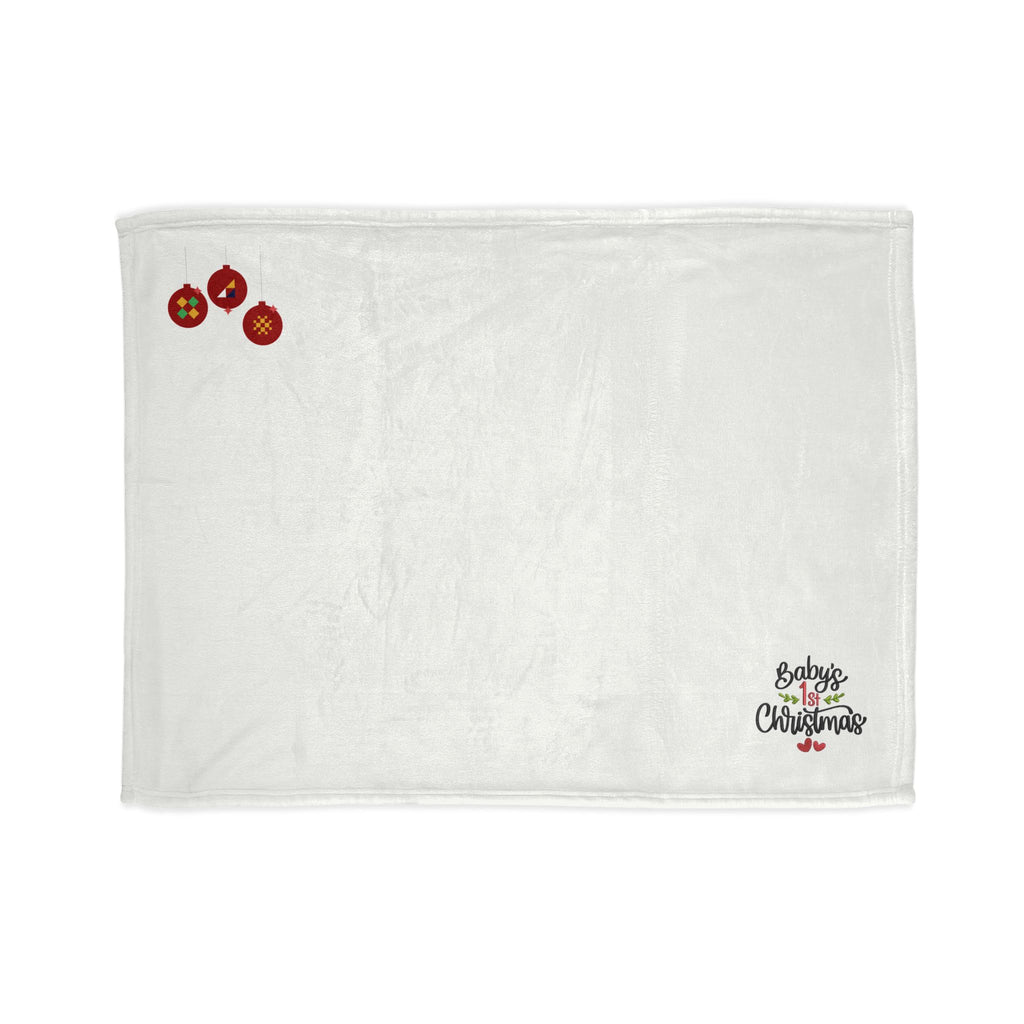 Baby's 1st Christmas Baby Blanket - Soft Polyester Holiday Throw