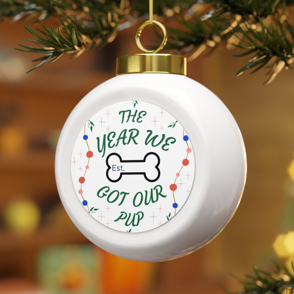 Personalized Pet Christmas Ornament - Celebrate Our Pup's Year