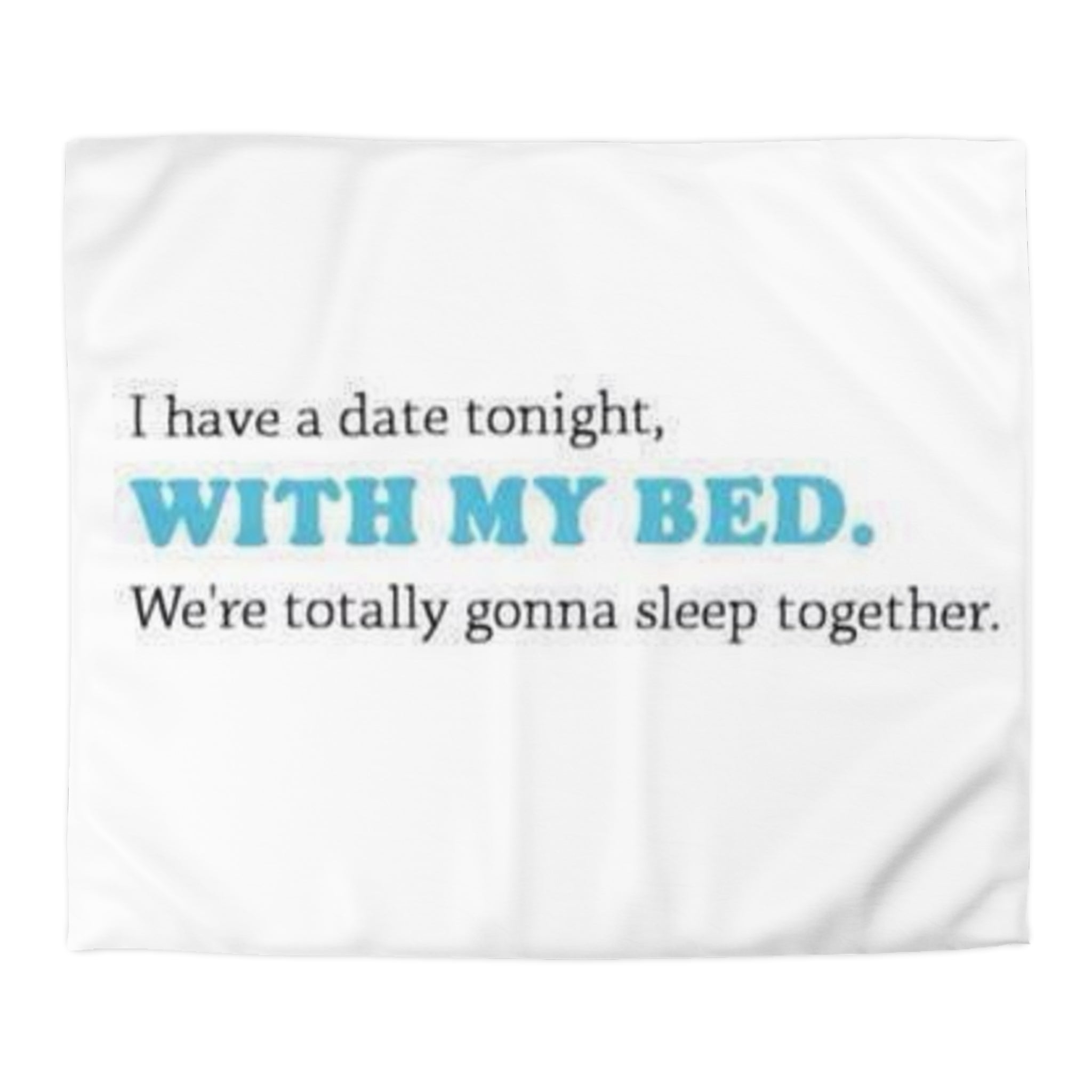 Date with my Bed Microfiber Duvet Cover