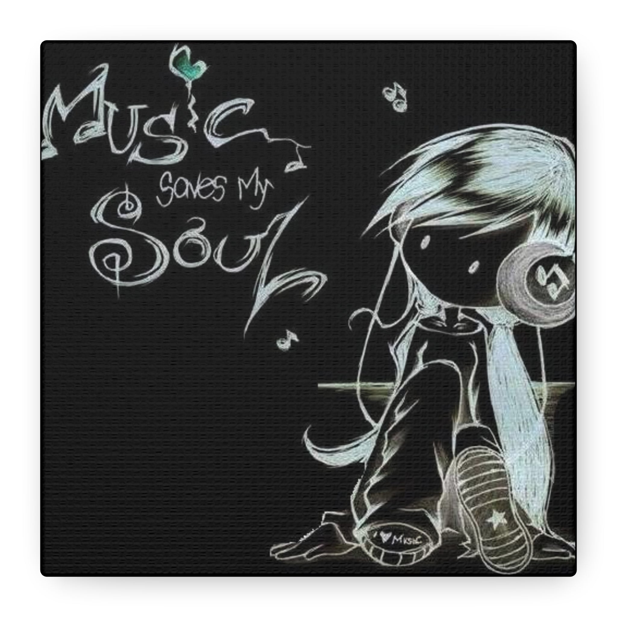 Music Saves My Soul Canvas Print
