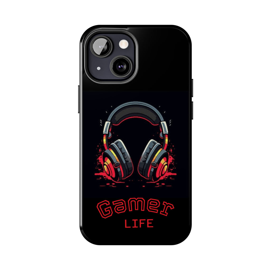 Gamer Life Tough Phone Case with Gamer Headset Design