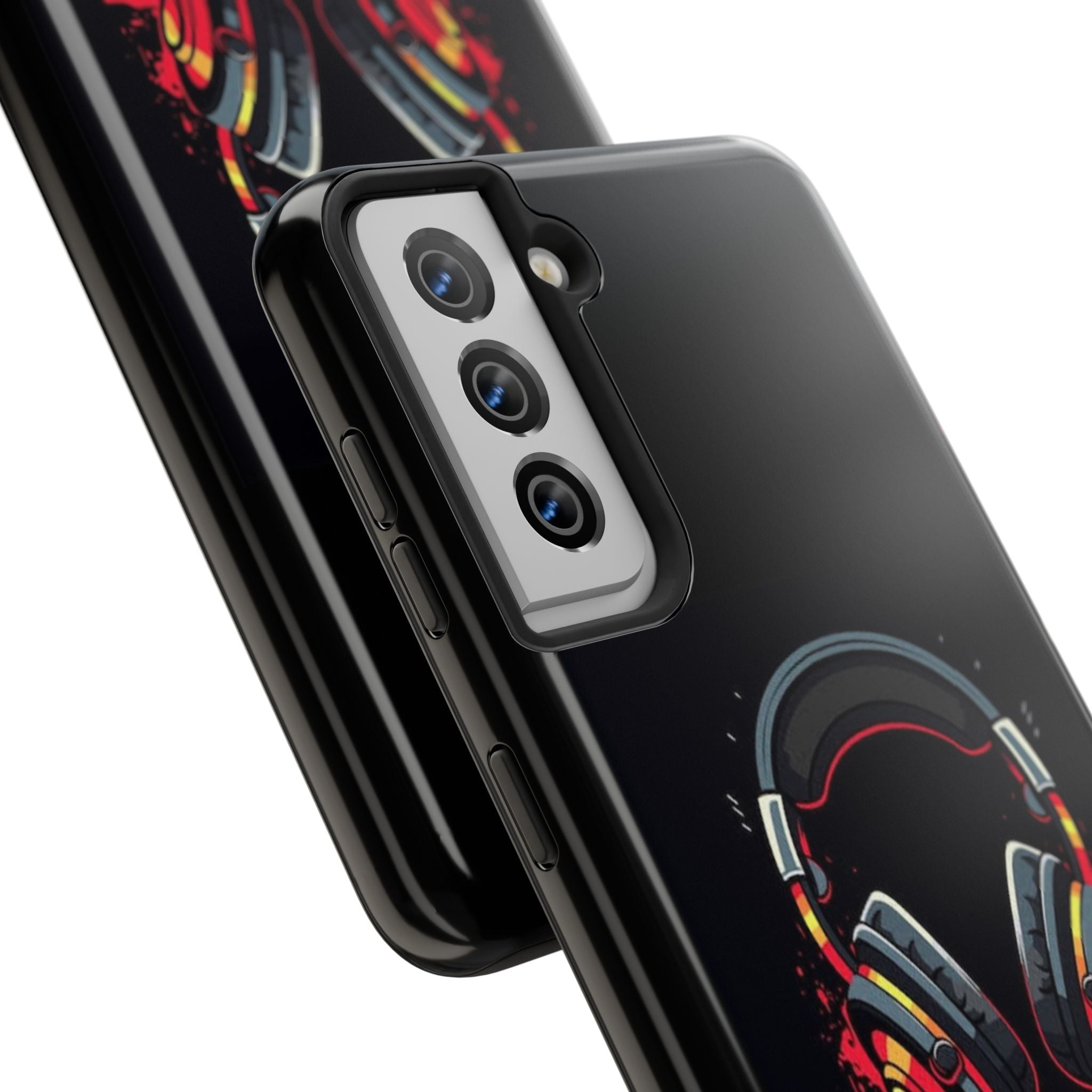 Gamer Life Tough Phone Case with Gamer Headset Design
