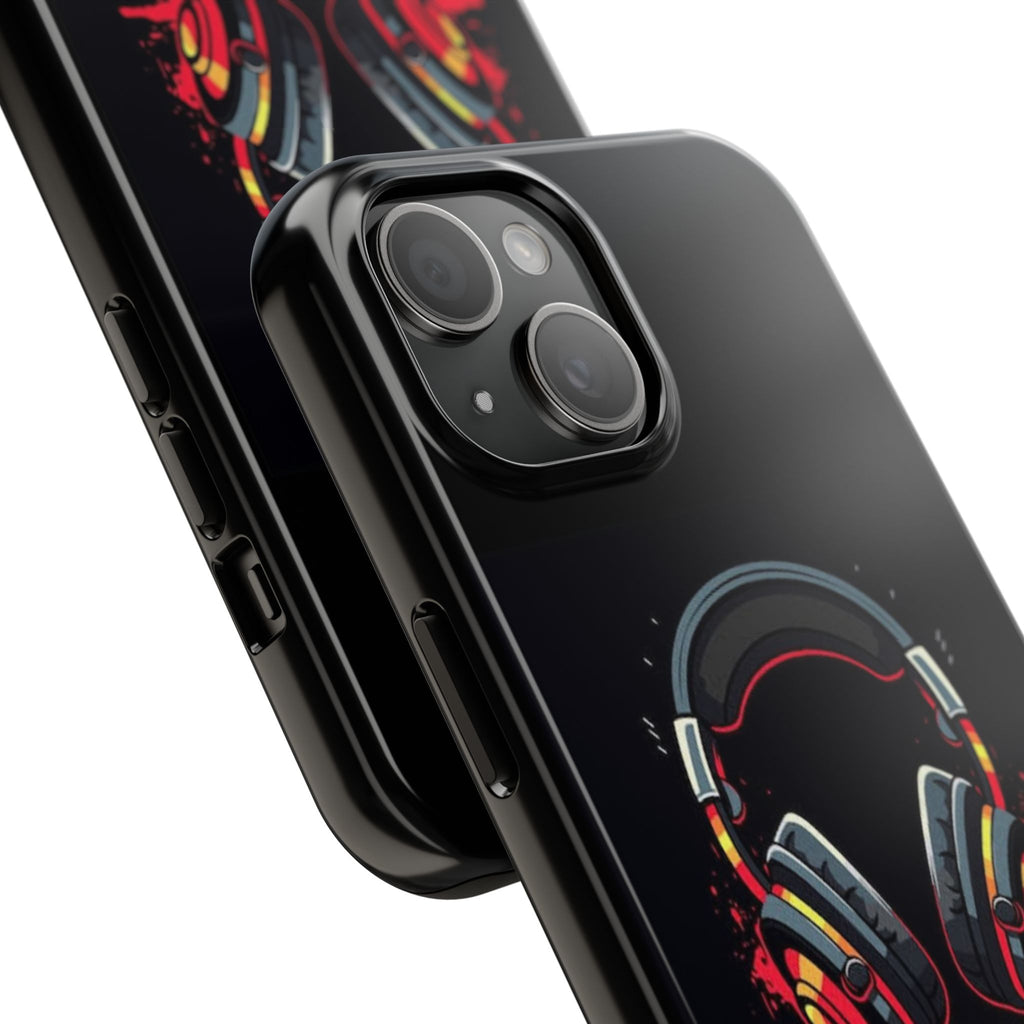Gamer Life Tough Phone Case with Gamer Headset Design