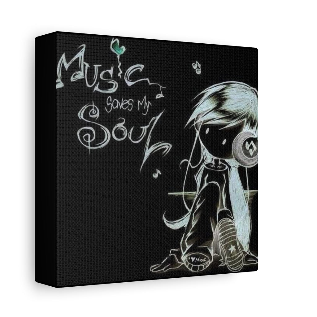 Music Saves My Soul Canvas Print