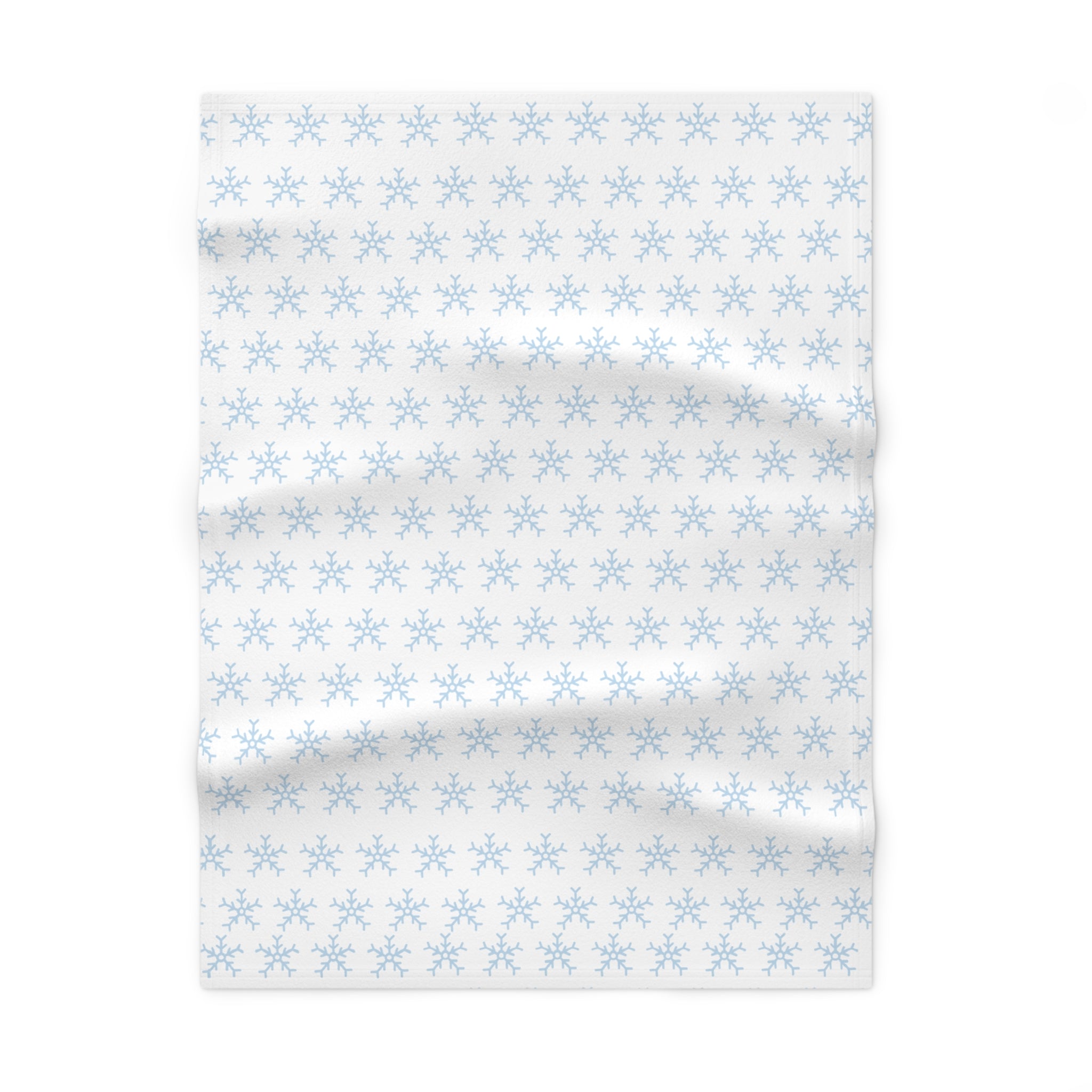 Snowflake Soft Fleece Baby Blanket - Cozy Winter Nursery Décor