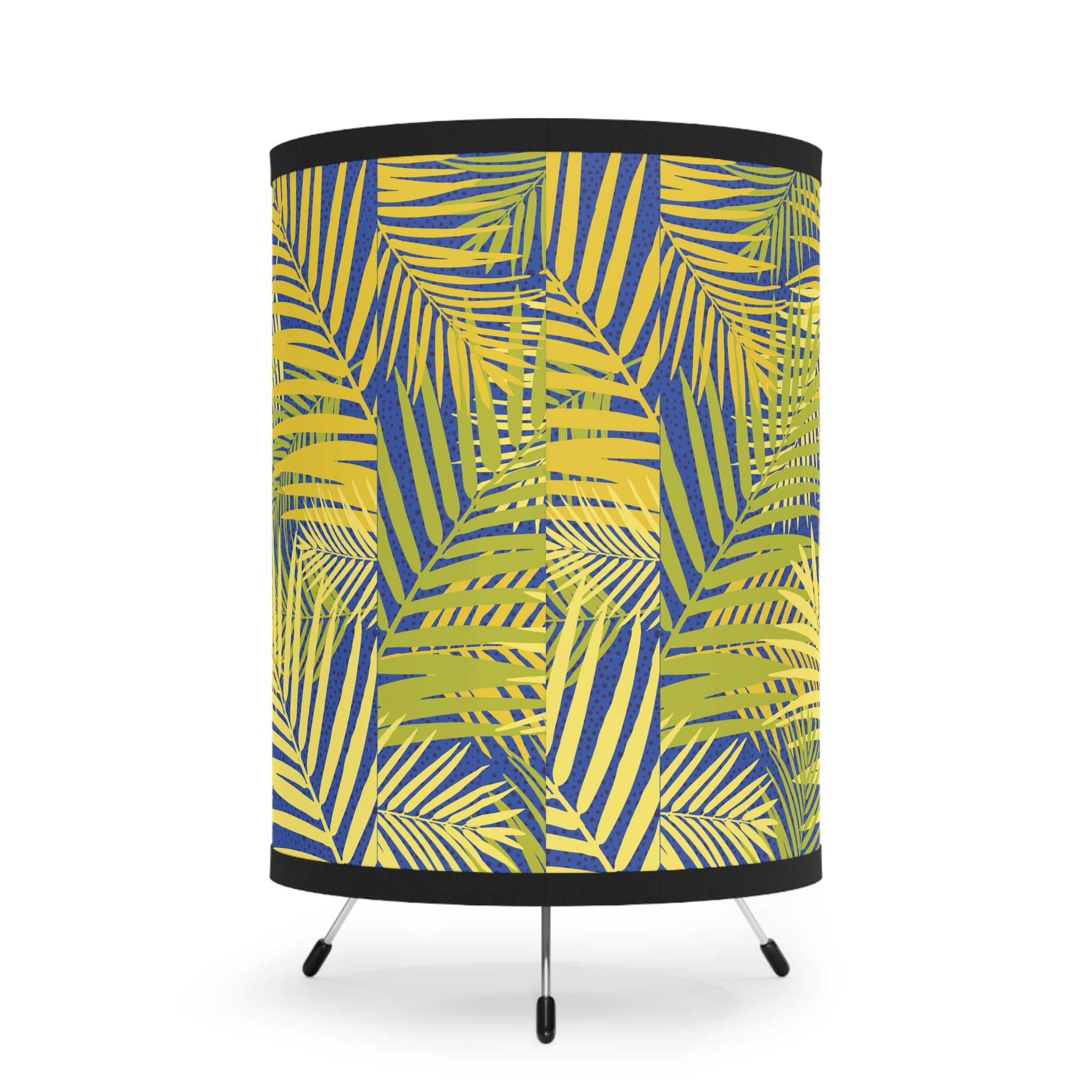 Tropical Tripod Lamp, Boho Room Decor, Modern Lighting, Gift for Beach Lovers, Home Accessories, Unique Desk Lamp