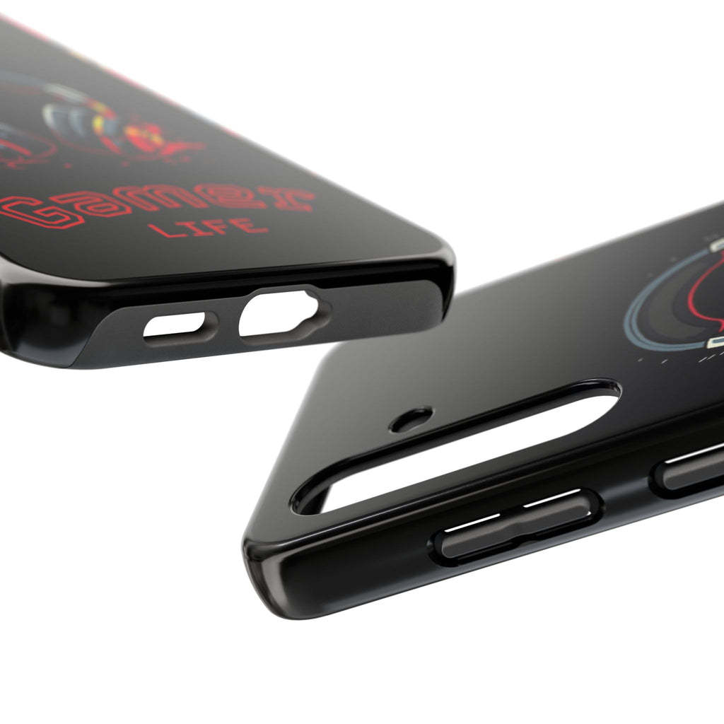 Gamer Life Tough Phone Case with Gamer Headset Design