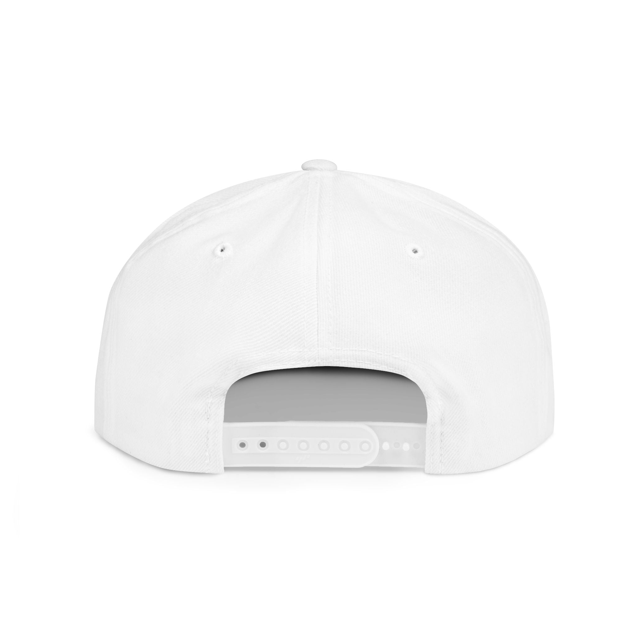 Flat Bill Snapback Hat — "Better to Be Late Than to Arrive Ugly" Embroidered Pink Text