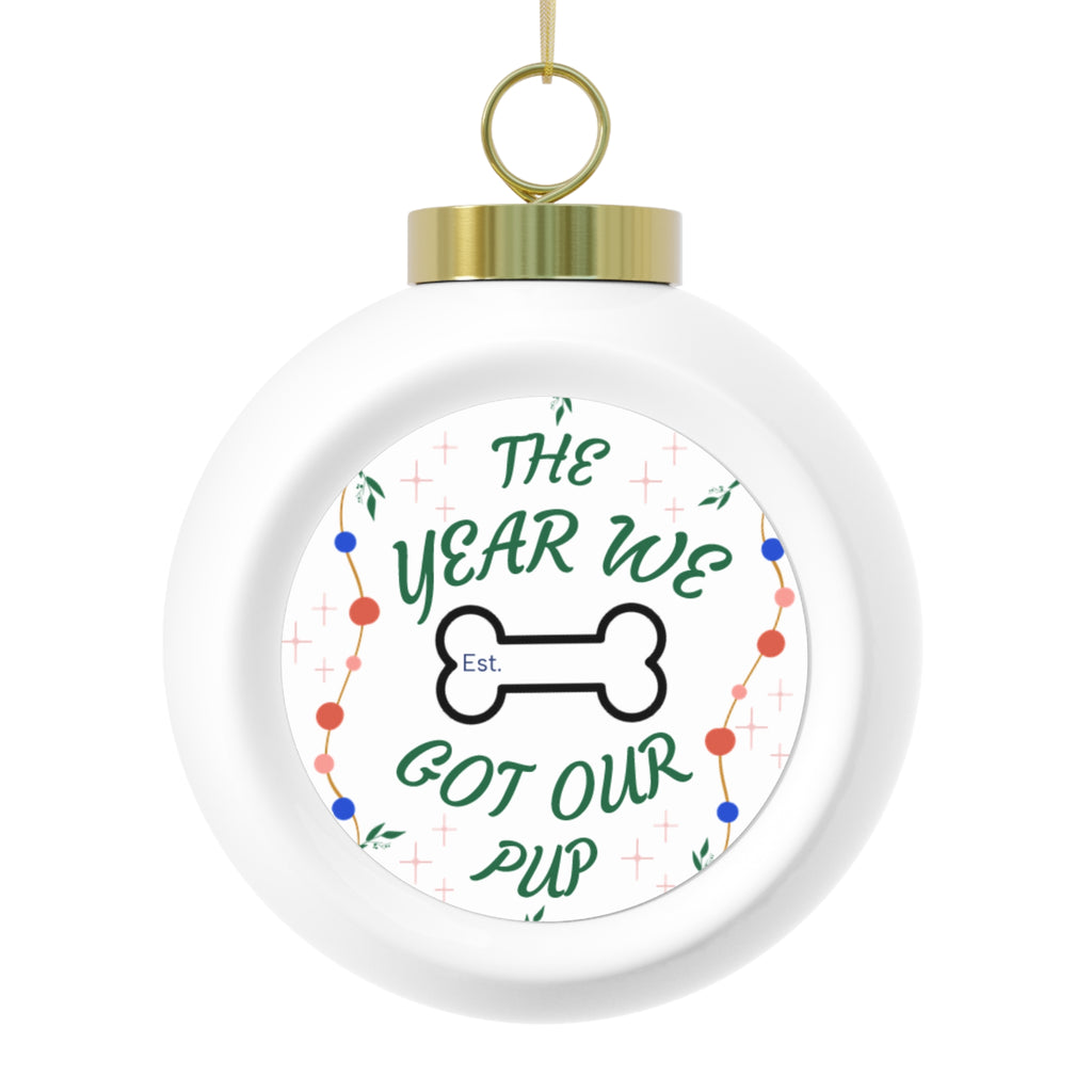 Personalized Pet Christmas Ornament - Celebrate Our Pup's Year