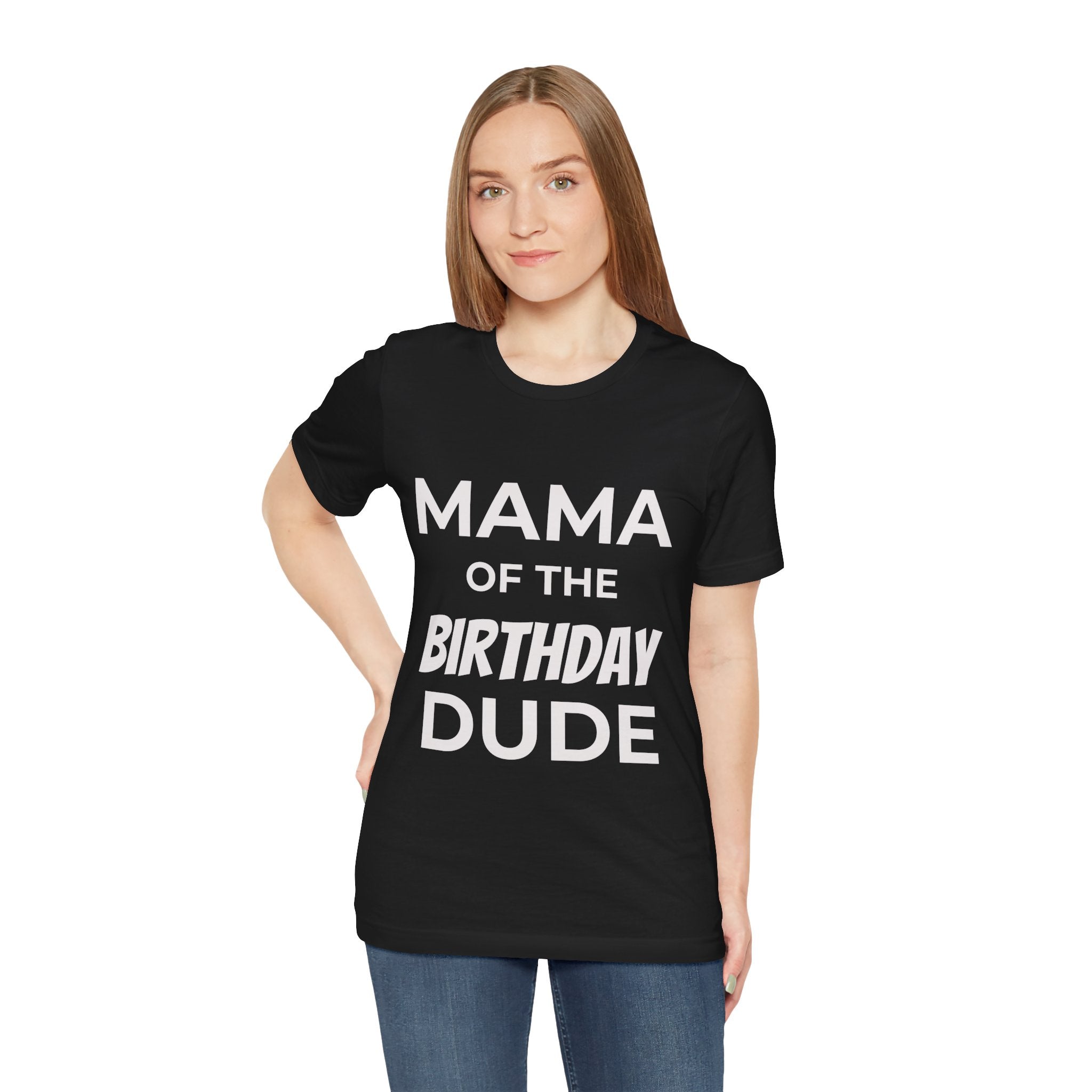 Custom Adult Birthday Crew Neck Tee - Unisex - Title/Role on front - Birthday person on front - Age on back