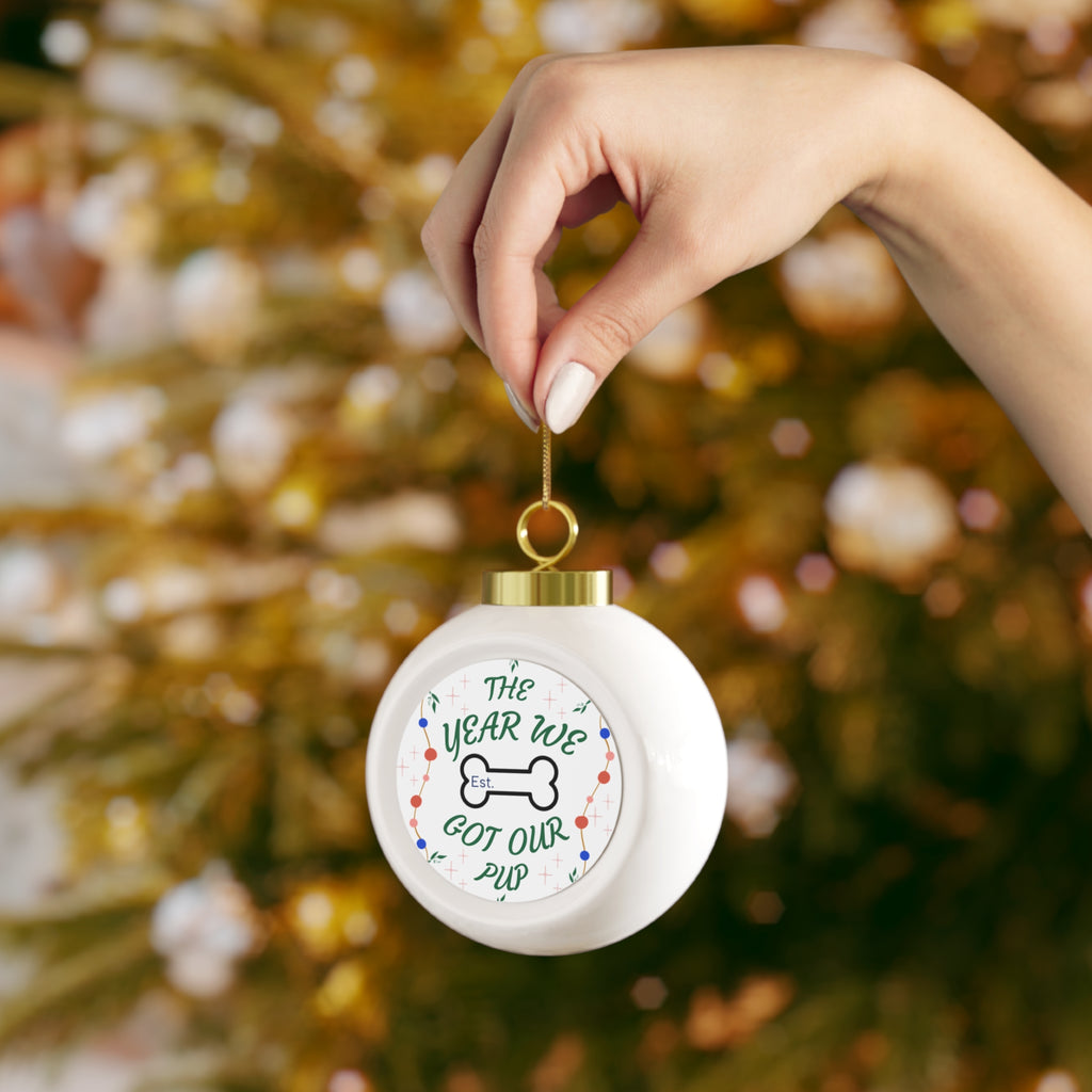 Personalized Pet Christmas Ornament - Celebrate Our Pup's Year