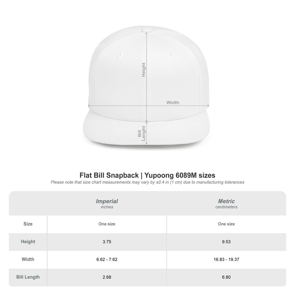 Flat Bill Snapback Hat — "Better to Be Late Than to Arrive Ugly" Embroidered Pink Text