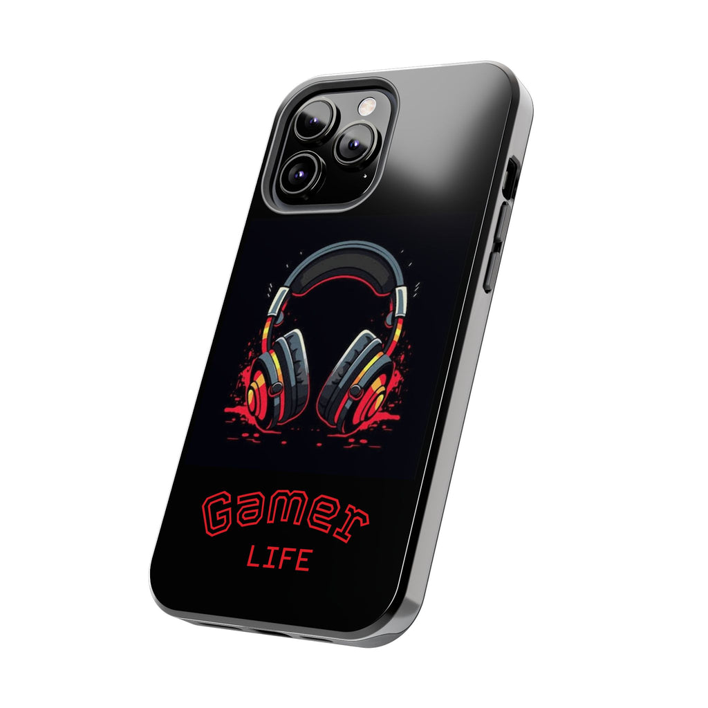Gamer Life Tough Phone Case with Gamer Headset Design