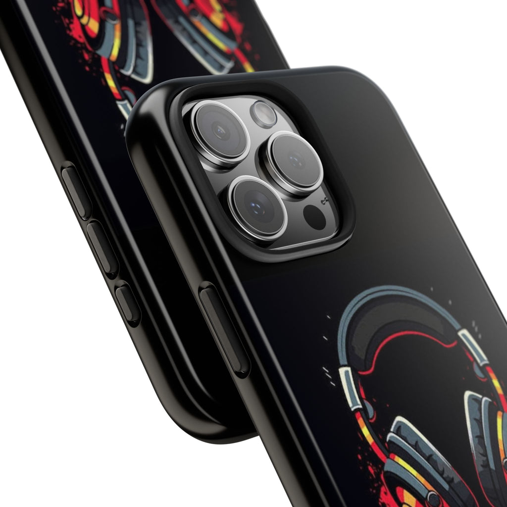 Gamer Life Tough Phone Case with Gamer Headset Design